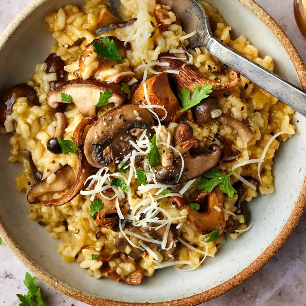 mushroom risotto